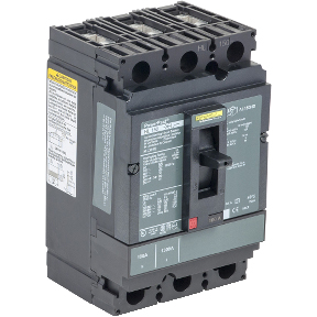 Schneider Electric Molded Case Circuit Breaker; 3-Pole; 70A; 600VAC/250VDC; 100kA @ 480VAC; Lugs - Both Ends; UL 489